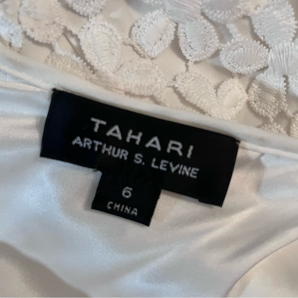 Bridal Cottagecore Embroidered Daisy Chain Classic Sheath Dress White SZ 6 - Picture 4 of 10